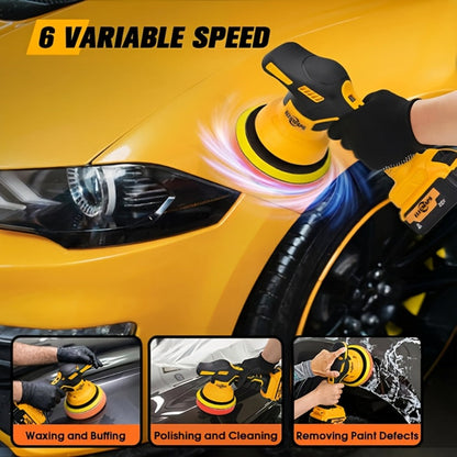 Cordless Car Polisher for DeWalt 20V Battery - 6 Variable Speeds 6800 RPM Buffer Polisher for Everyday Face, Beard and Body Grooming