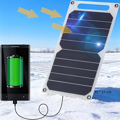 [Portable Solar Panel] Portable Solar Panel Solar Panel Winter Outdoor Solar Charger for Garden, Pathway and Patio Lighting