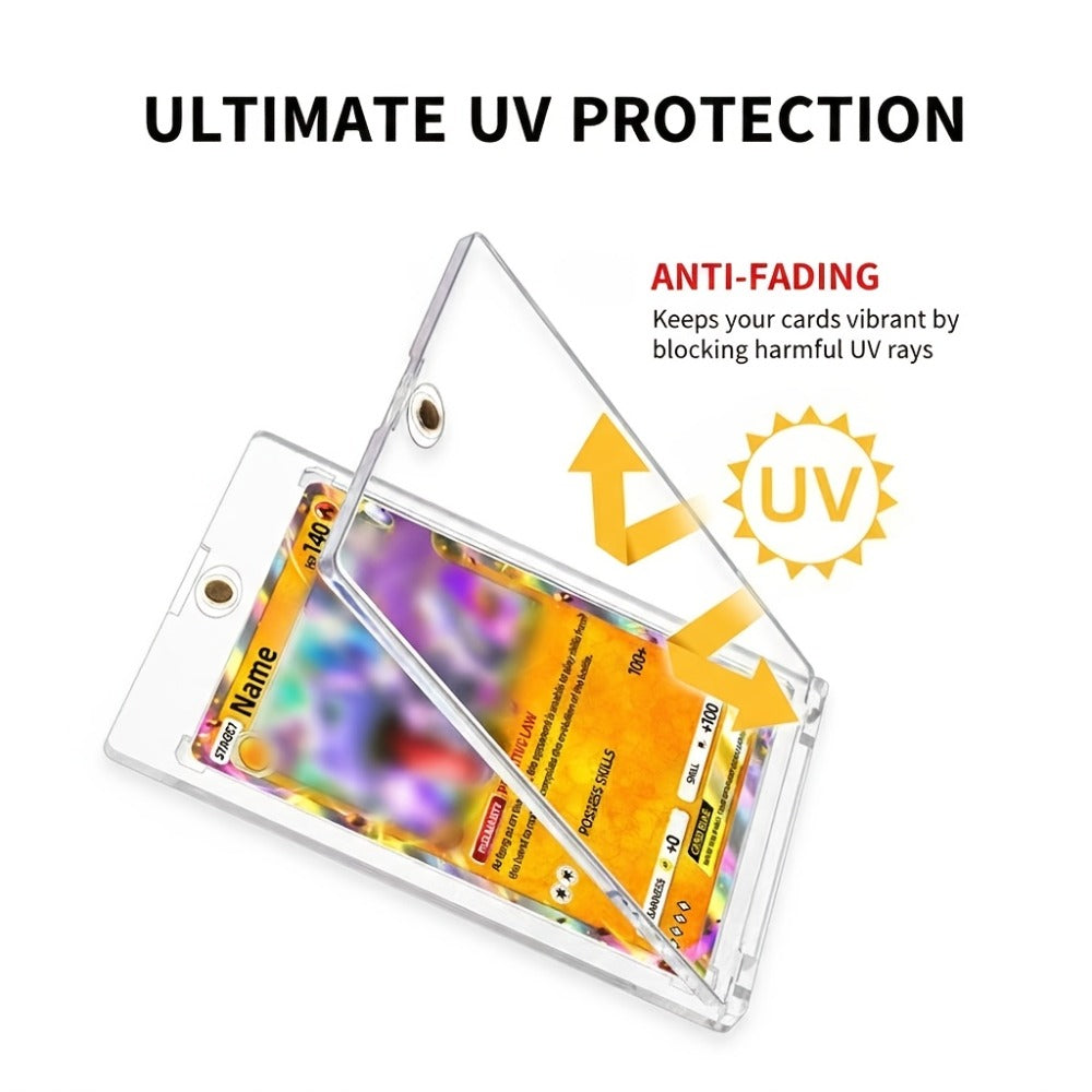 35pt Magnetic Trading Card Holders with Recessed Corners in 25, 50 or 100 Piece Pack Options