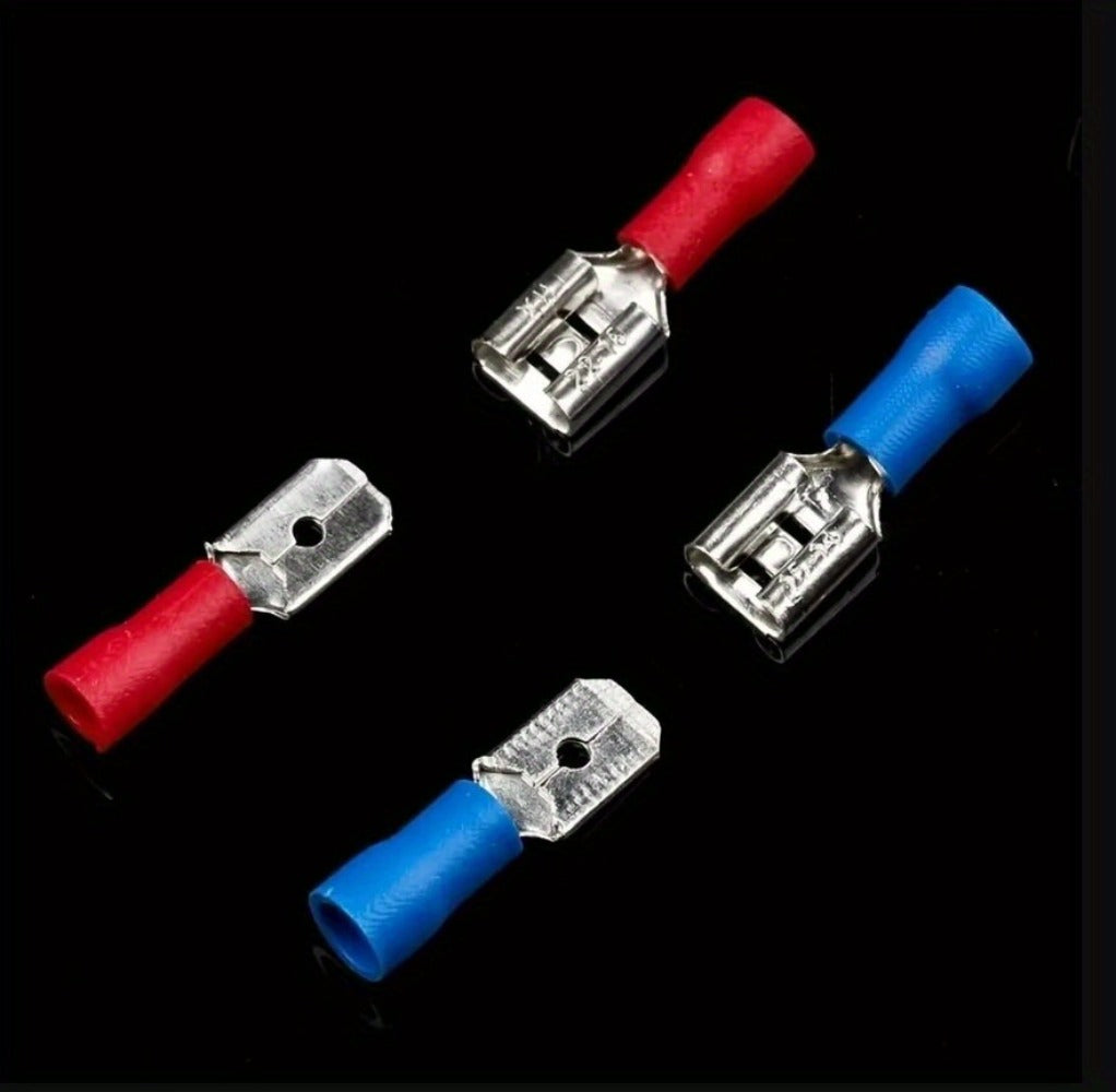 Electrical Crimp Terminals 280pcs Assorted Kit, Insulated Ring Fork Spade & Butt Wire Connectors for Automotive Marine & Home Wiring