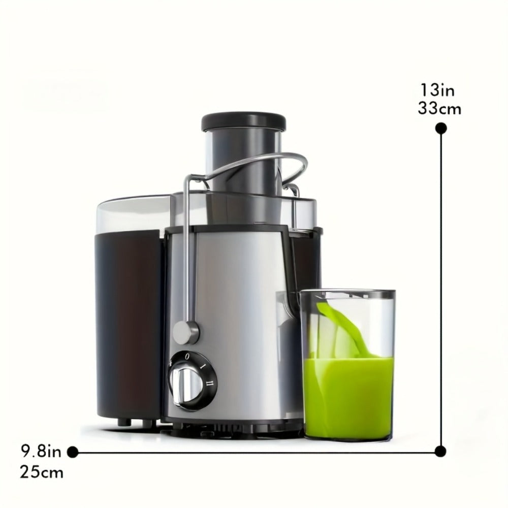 Juicer Machine 500W Centrifugal Juice Extractor with Pulp Separation 3-Inch Wide Mouth 3-Speed Settings Easy to Clean Detachable Parts High