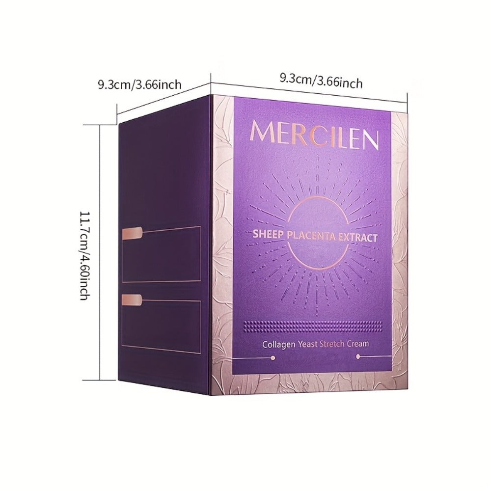 Collagen Face Cream 50g with Sheep Placenta, Hyaluronic Acid & Niacinamide, Deep with Plant Squalane for Firm