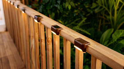 Solar Step Lights IP65 Waterproof – LED Deck Lights for Outdoor Stairs, Fence & Pathway, Auto On/Off Dusk to Dawn