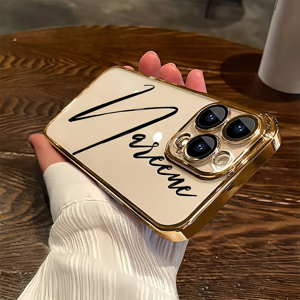 Custom Name Calligraphy Phone Case Personalized Transparent DIY Gift for iPhone for an Everyday Personal Care Routine