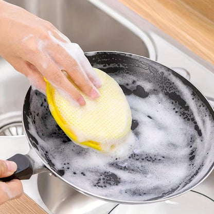Kitchen Cleaning Sponges 24 Pack Double-Sided Anti-Scratch Reusable Washable Multi-Purpose Scrub Sponge for Dishes Pots Pans Home Restaurant