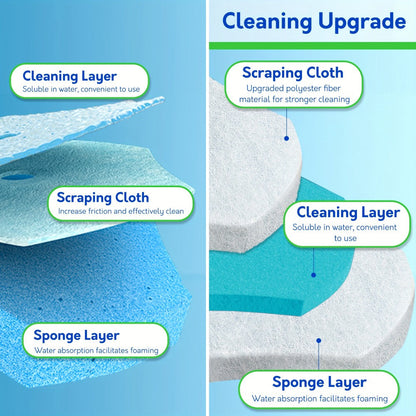 Disposable Toilet Brush Set with Refills & Holder - Wall Mounted or Floor Standing Toilet Cleaning System