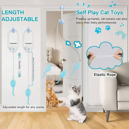 Remote Control Flying Bird Cat Toy Electric Automatic Drone with Hanging Motion Indoor Cat Enrichment Toy for Kittens Adult Cats Boredom