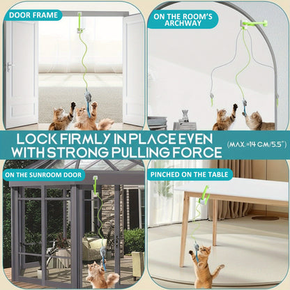 Remote Control Flying Bird Cat Toy Electric Automatic Drone with Hanging Motion Indoor Cat Enrichment Toy for Kittens Adult Cats Boredom