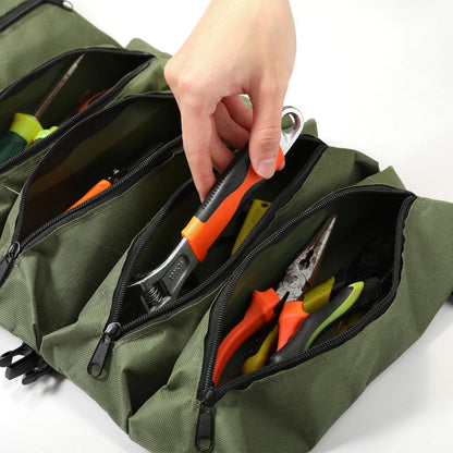 Collapsible Tool Bag Organizer for Hardware Storage | Foldable Tool Kit Bag for Carpentry Electricians Automotive Repairs Outdoor | Portable