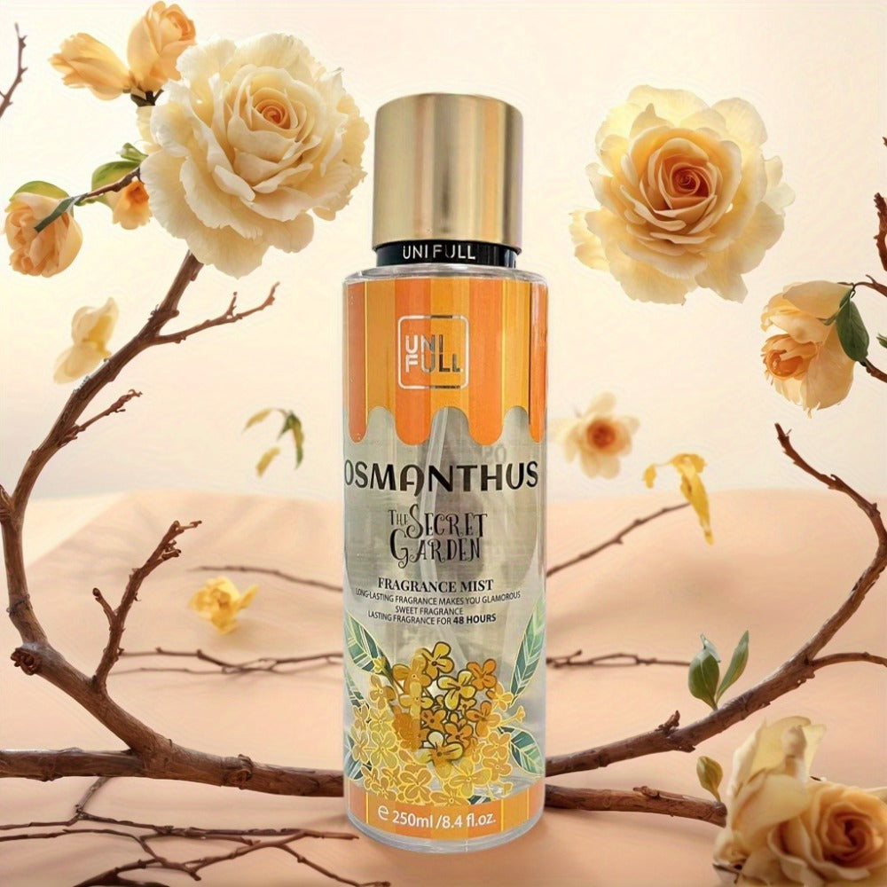 Floral Fruity Eau de Toilette Body Spray for Women 8.4oz – Long-Lasting Hair & Body Mist, 13 Scents Colorful Bottle