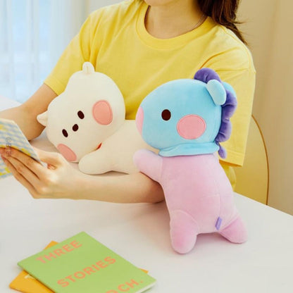 BT21 Minini Lying Cushion Official Plush Pillow Stuffed Character Cushion for BTS ARMY Fans for Entryways, Bedrooms and Living Spaces