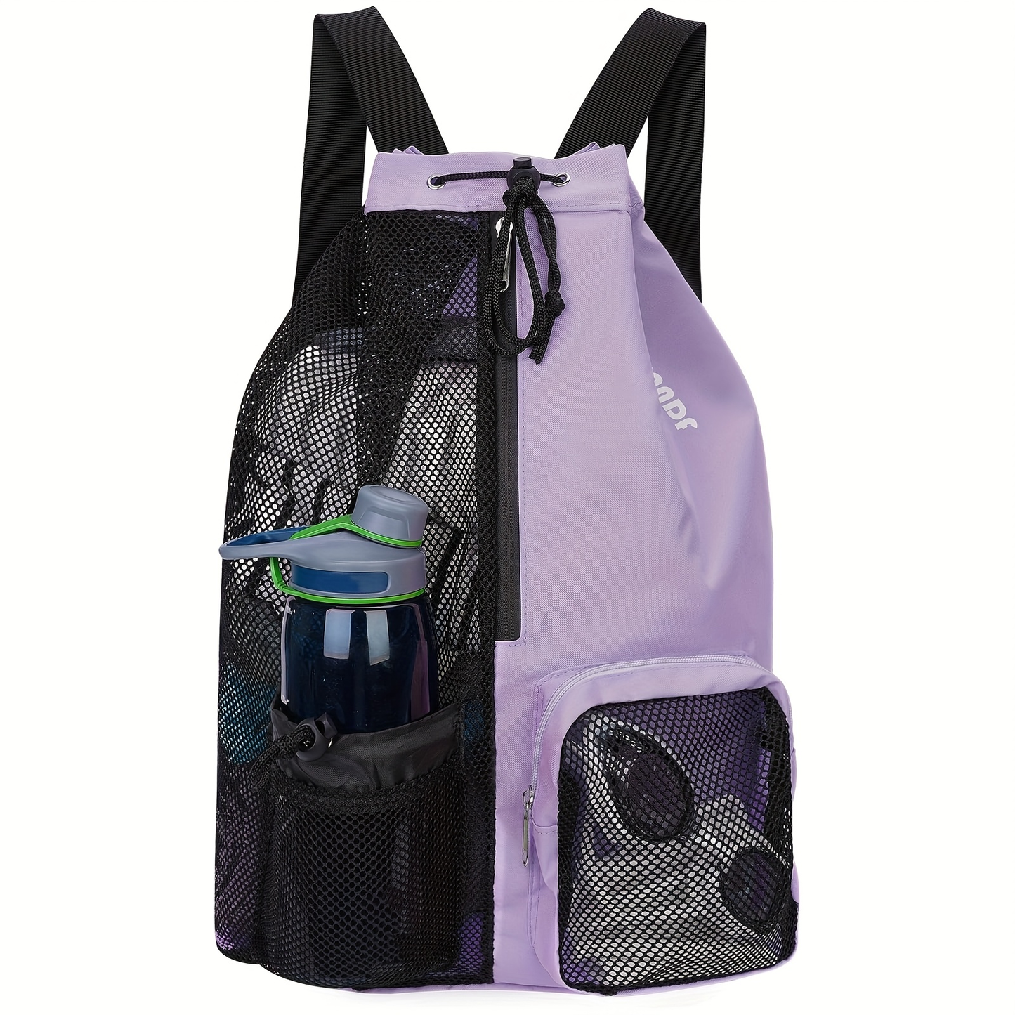 Mesh Drawstring Swim Bag – Quick-Dry Sports Backpack with Wet Pocket for Swimming, Gym & Beach, Lightweight Travel Bag for Women & Men