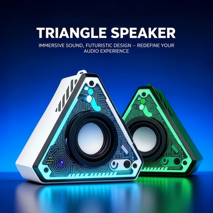Portable Bluetooth Speaker Triangular Rechargeable Model with Subwoofer and Six available choices Options