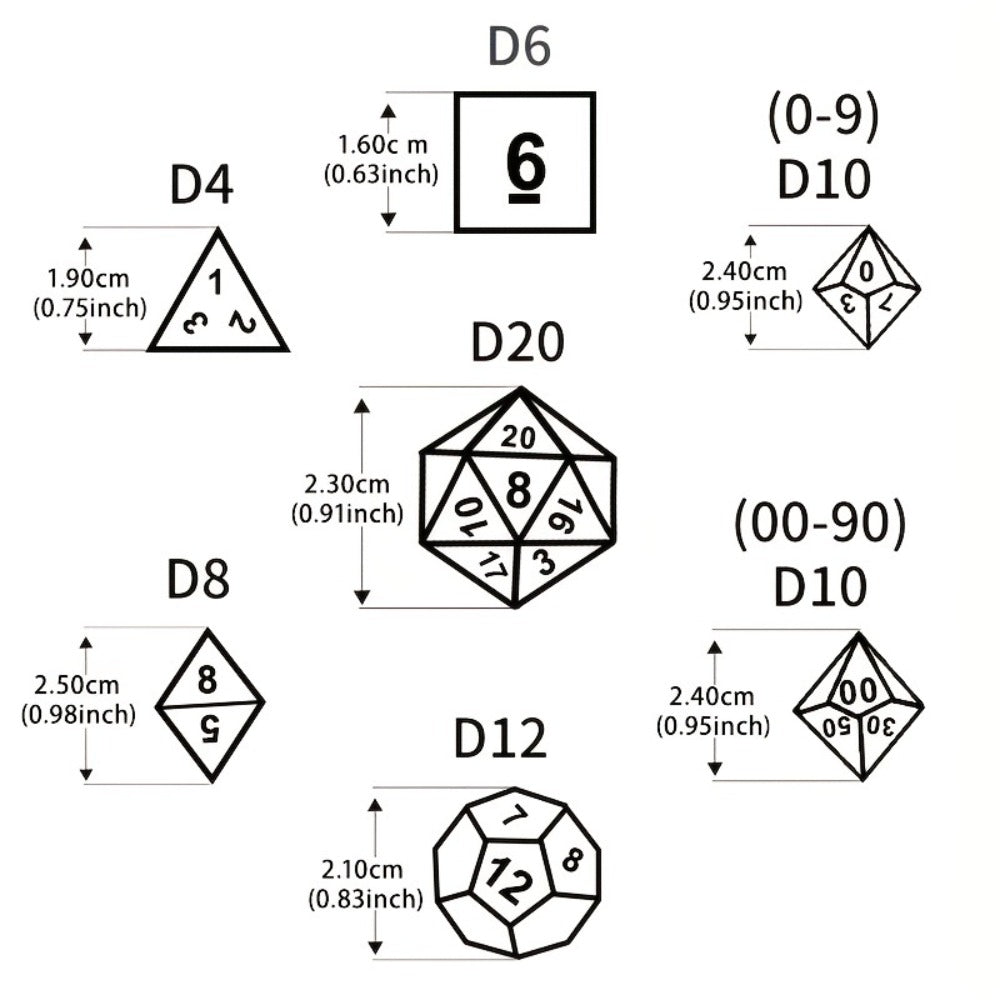 DND Dice Set 182pcs 26 Colors with the Listed Color, Size or Set Options for Everyday Use, with Listed Configuration