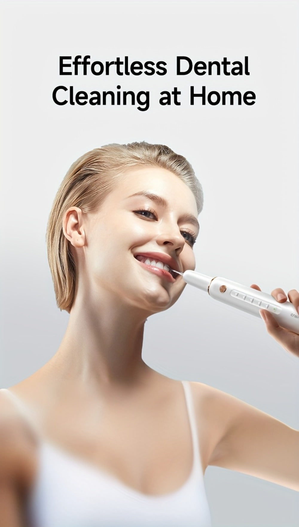 Ultrasonic Tartar Remover Electric Tooth Cleaner 5-Speed IPX6 Waterproof USB Rechargeable Dental Scaler