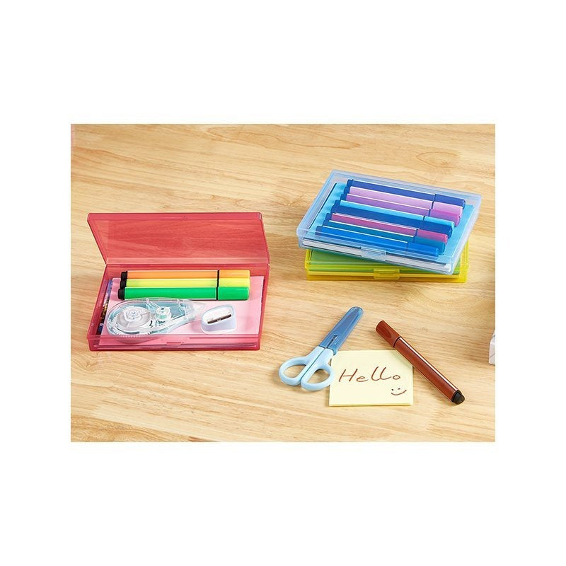 4x6 Photo Storage Box with 14 Inner Photo Keeper Cases Holds 1400 Photos Clear Plastic Photo Organizer with Lids Label Stickers BPA-Free