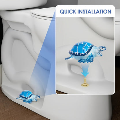 Toilet Bolt Caps Sea Turtle Decorative – 2pcs Resin Sea Turtle Toilet Screw Cover Caps, Easy Install Coastal Bathroom Decor