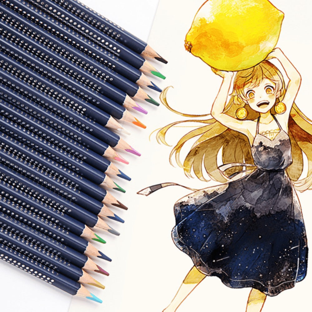 Water Soluble Colored Pencils 12 Colors Set with the Listed Color, Size or Set Options for Everyday Use