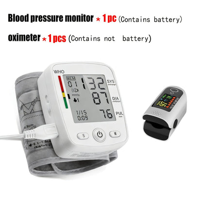 Wrist Blood Pressure Monitor Rechargeable - Digital BP Monitor with Large LCD, Voice Broadcast, 2×99 Memory & USB Charging