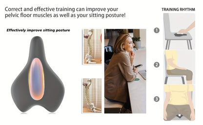 Kegel Trainer Pelvic Floor Exerciser, Electric EMS Cushion Massager for Women & Men, Pelvic Floor Rehabilitation Device
