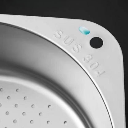 Kitchen Drain Strainer Basket 304 Stainless Steel Triangular Corner Sink Filter, for Home Plumbing Maintenance and Repair