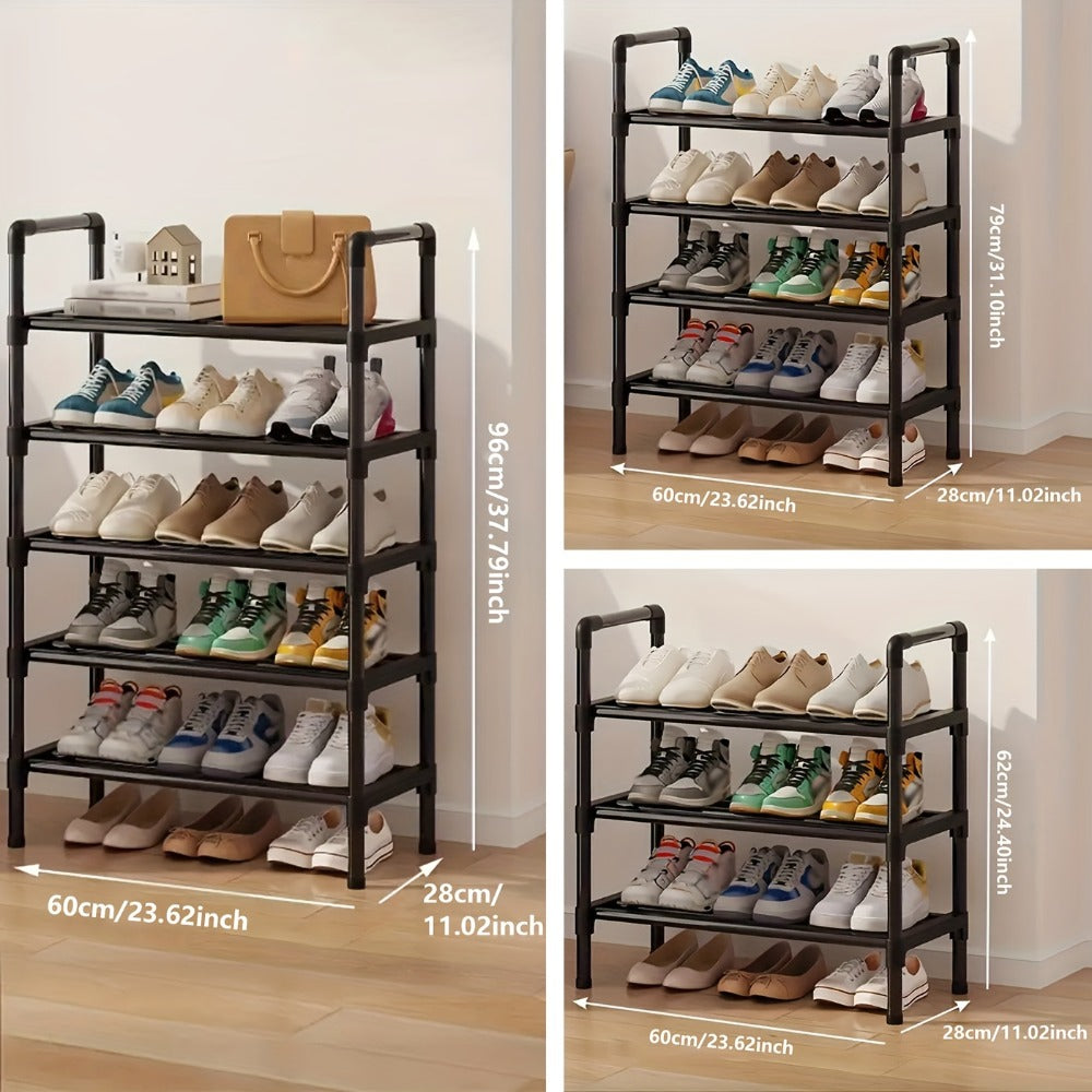 Shoe Rack Multi-Layer Space Saving – 3 to 8 Tier Shoe Storage Stand Organizer for Entryway Bedroom Closet Corridor