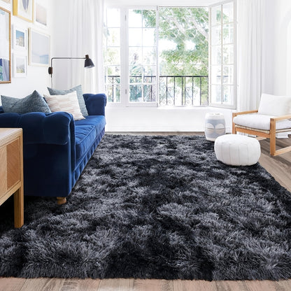 Non-Slip Area Rug Fluffy Soft Carpet – Modern Home Decor Floor Mat for Living Room, Bedroom, Kitchen & Bathroom | Easy Clean Cute Plush Rug