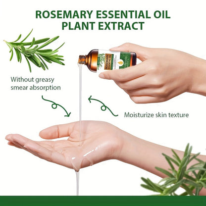Essential Oil Rosemary External-Use Dropper Bottle with 1-Piece, 2-Piece or 1.01oz Available Options