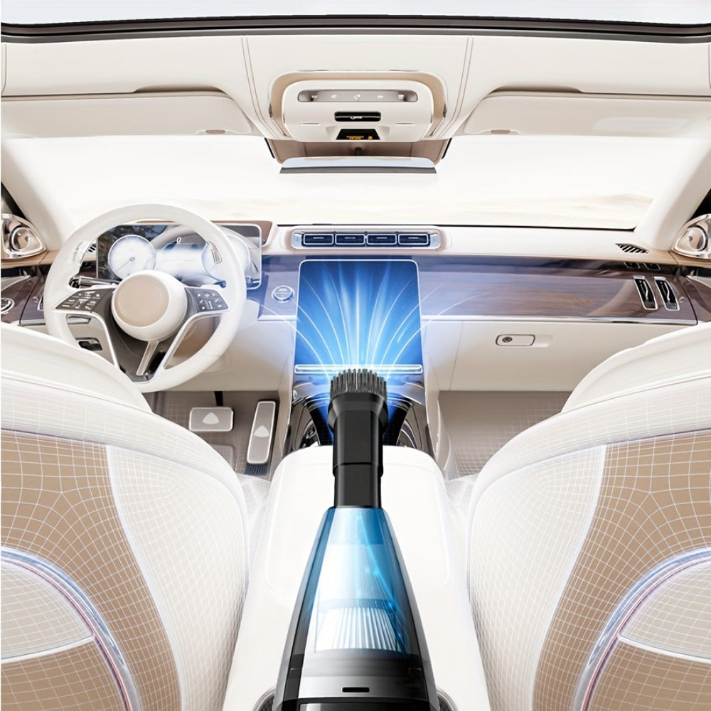 Handheld Cordless Vacuum Cleaner with Powerful Suction – Portable USB Rechargeable Mini Vacuum with Multiple Accessories for Car, Home