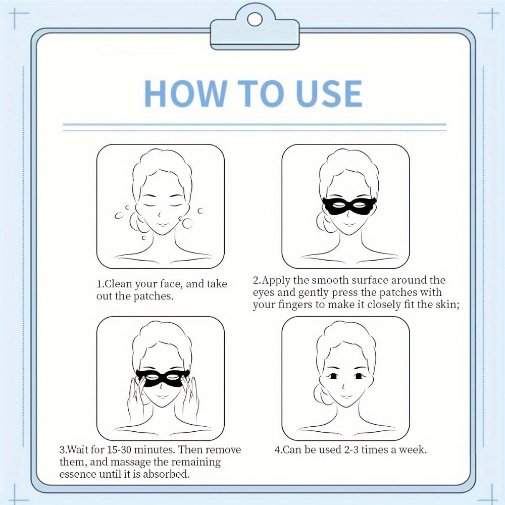 Marine Collagen & Niacinamide Eye Mask 15 Pairs 3 Boxes – Butterfly Design Moisturizing Under Eye Patches for Dark Circles Puffiness