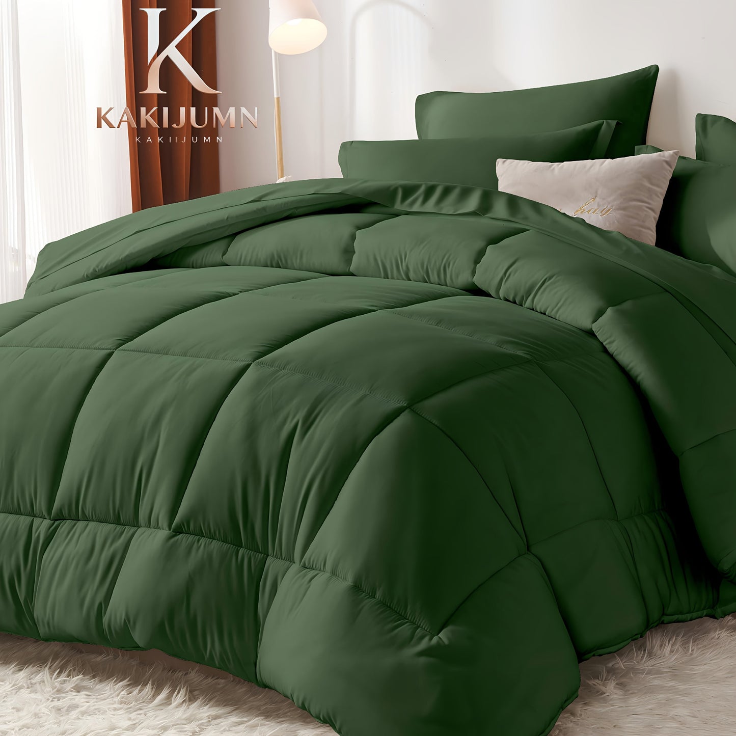 Checkered Microfiber Bed-in-a-Bag Comforter Set with Coordinated Sheets, 16 Color or Code Options and Four Sizes