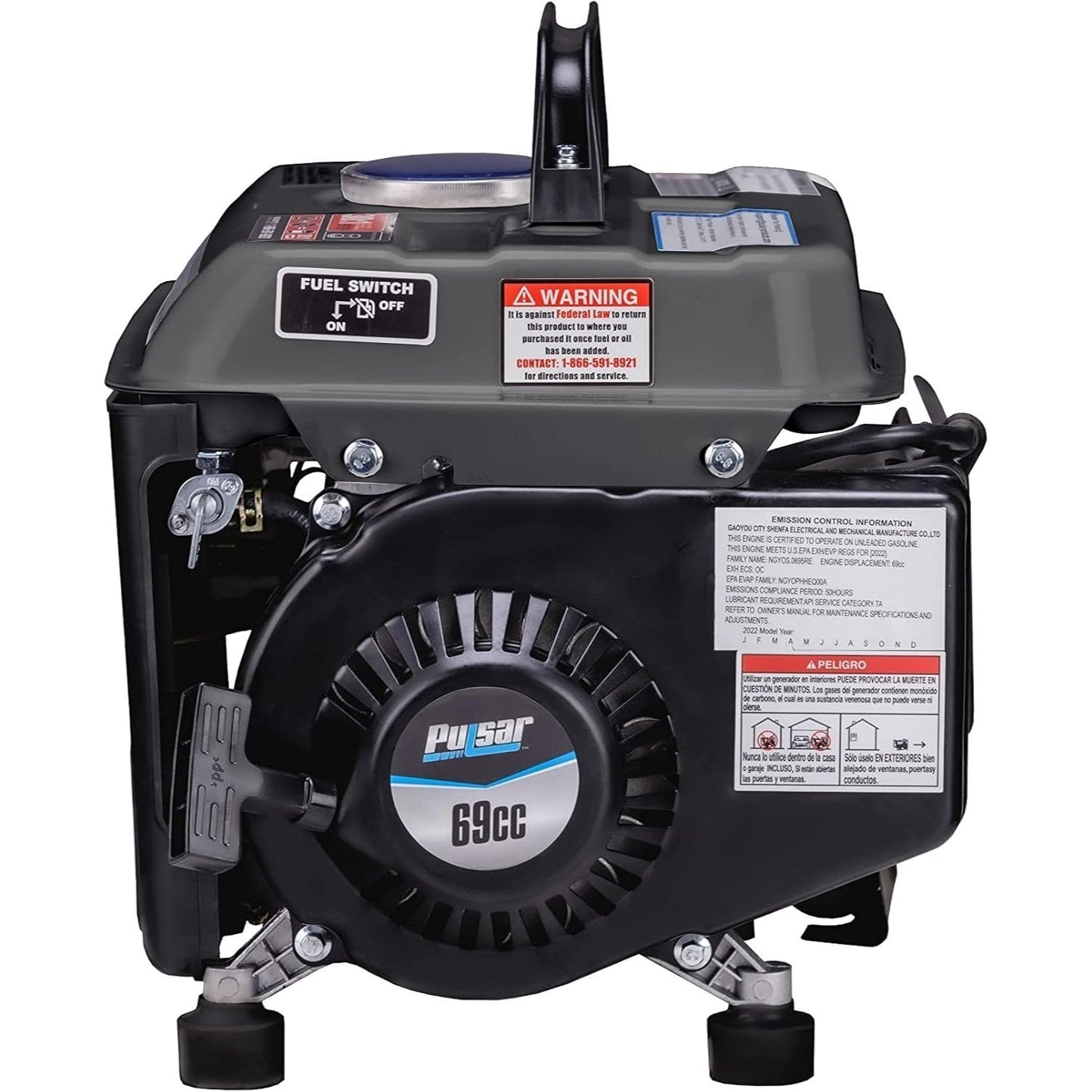 Portable Generator Gas Powered, Camping Emergency Tailgating Outdoor for Garden, Patio and Yard Use
