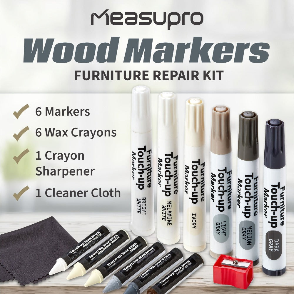 Wood Scratch Kit Furniture Touch Up Markers Scratch Stain Pens for Wood Furniture Tables for Entryways, Bedrooms and Living Spaces