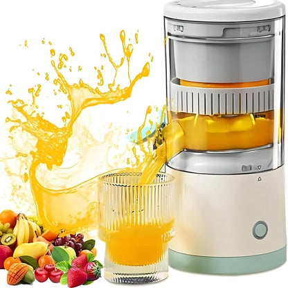 Rechargeable USB Electric Citrus Juicer Portable Citrus Press for Oranges Lemons Grapefruit Kiwi Removable Parts Pulp Separation Compact