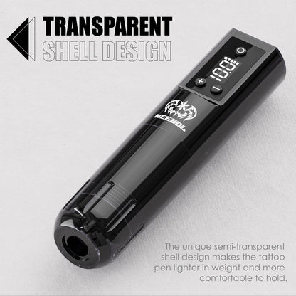 Wireless Rotary Tattoo Machine Neebol Cordless Pen, 6- Battery Life, Portable Design, Cartridge Compatible