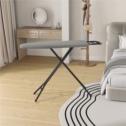Full-Size 52-by-14-Inch Folding Ironing Board with Four-Leg Stand and Iron Rest in Four Colors