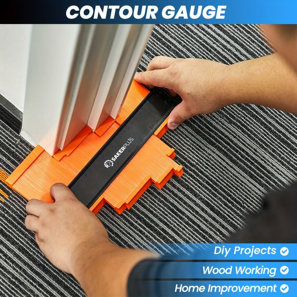 Contour Gauge Profile Tool with Lock – 6 Inch & 11 Inch Shape Duplicator for Flooring, Tile, Woodworking, Carpet Cutting & Irregular Shape