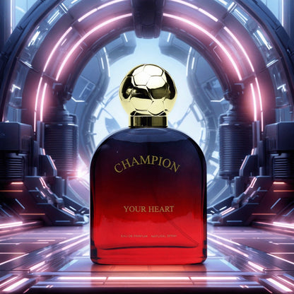 Men's Cologne Champion Your Heart 100ml Eau de Toilette Spray in Red Gradient Bottle with Presentation Box