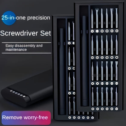 Precision Screwdriver Set 24-in-1 Multi-Functional Phone Tablet Laptop Tool Kit Magnetic Bit for Entryways, Bedrooms and Living Spaces