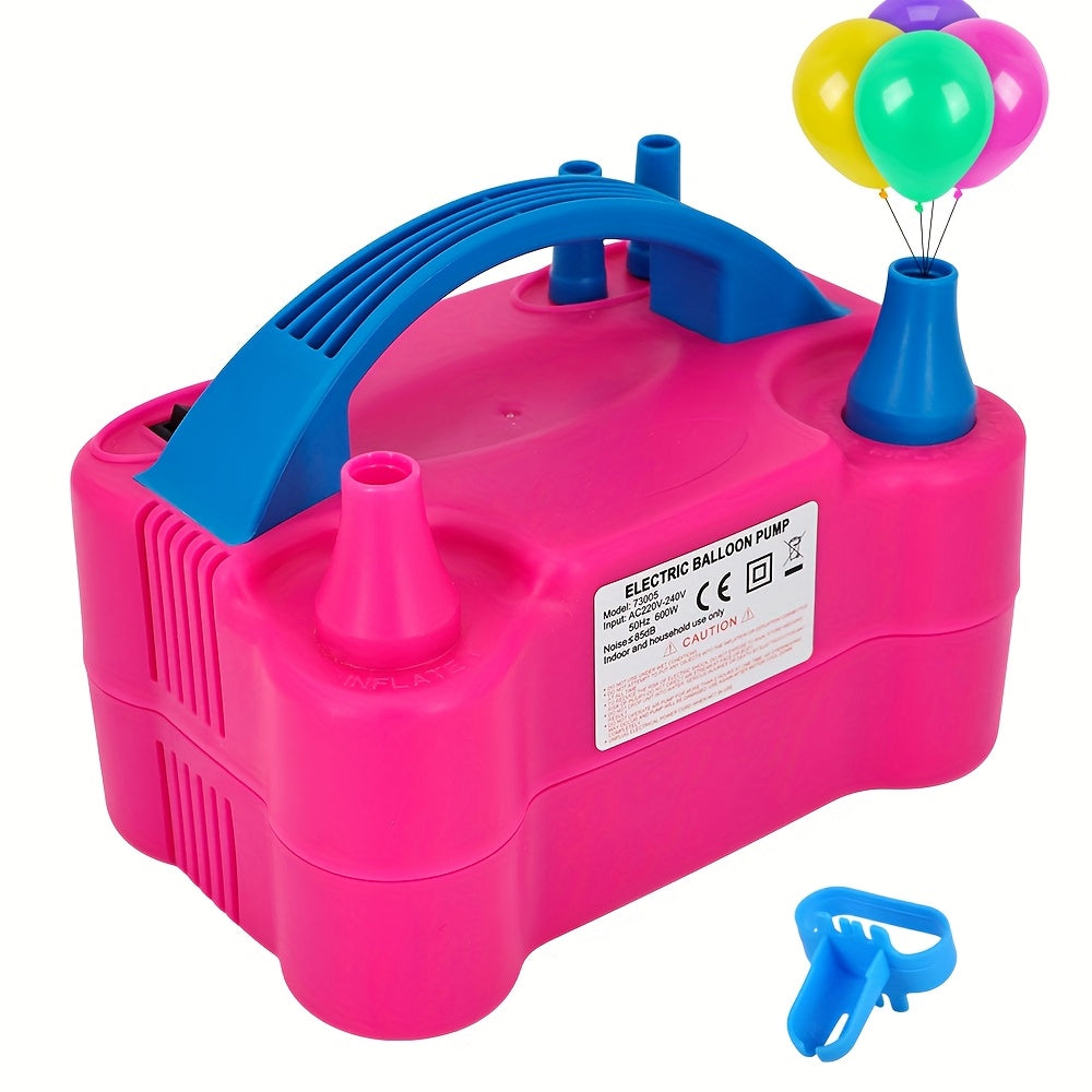 Electric Balloon Pump 4-in-1 with Triple Nozzles – Fast Inflator Deflator for All Balloons Latex Foil 260Q Mylar