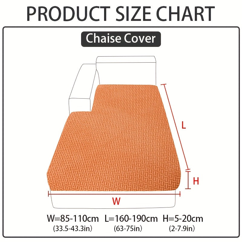 Sofa Cover Sectional Panel Options for Single to 4 Seats, Chaise, Armrest Pair or Backrest in Five Colors