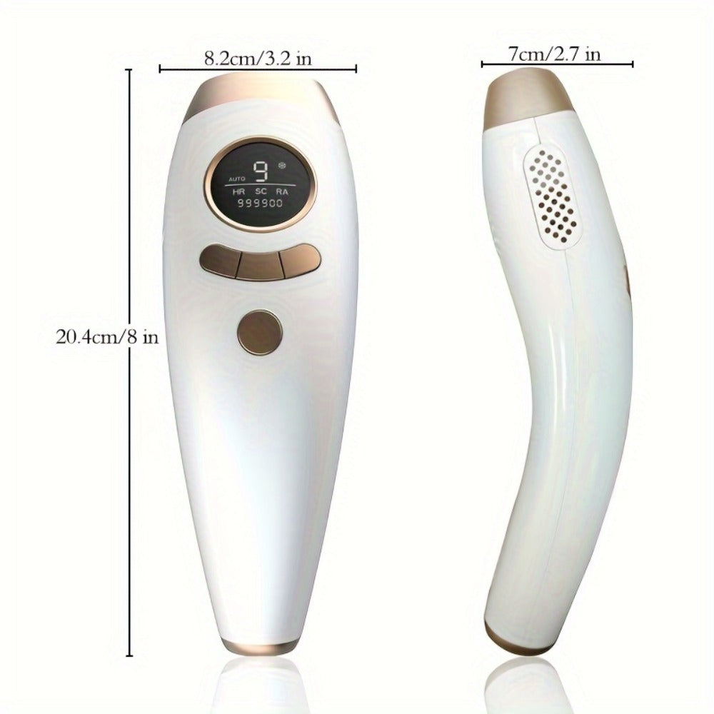 IPL Hair Removal Device for Women & Men 999, 900 Flashes – Permanent At-Home Hair Remover 9 Energy Levels Painless Full Body Legs Arms