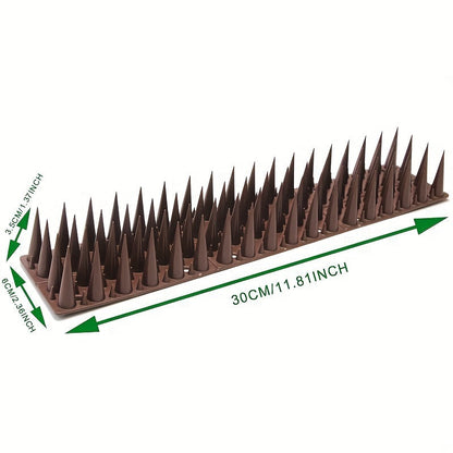 Bird Spikes, 4 Row Fence Balcony Window Sill Ledge for Garden, Yard and Pest Management, with the Listed Configuration