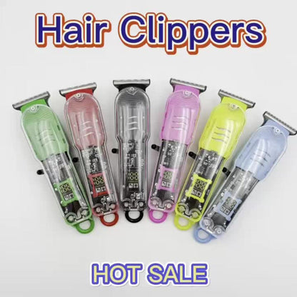 Hair Clipper Kit for Men Cordless USB Rechargeable LCD Screen Beard Trimmer Hair Cutting Set for Entryways, Bedrooms and Living Spaces