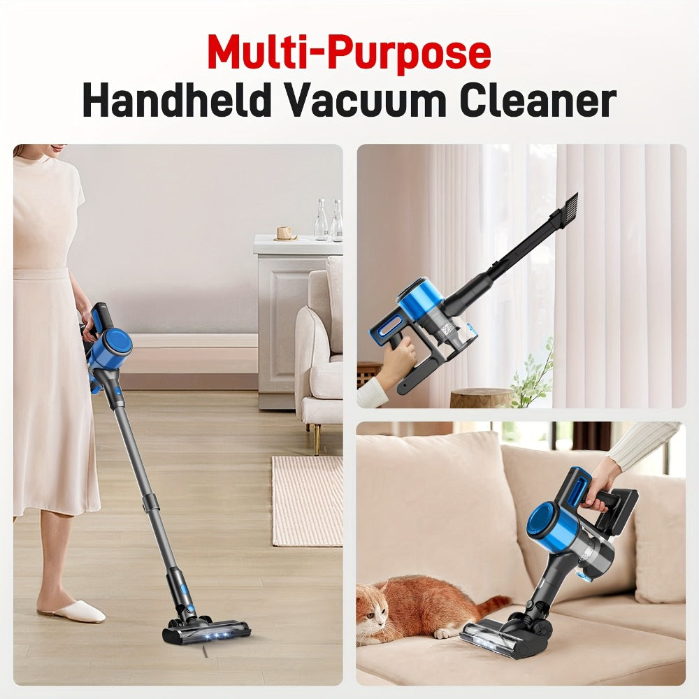 45KPA Cordless Stick Vacuum Cleaner 8-in-1 Rechargeable, Up to 45 Min Runtime Handheld Vacuum for Carpet Pet Hair Hardwood Floor Home
