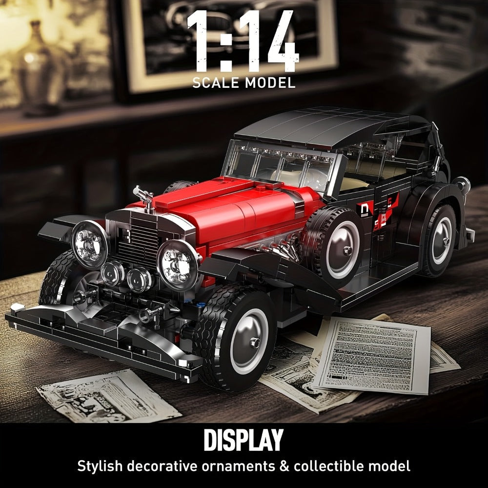 Mould King 10114 Vintage Classic Car Building Blocks Set 1308 Pcs with the Listed Color, Size or Set Options for Everyday Use