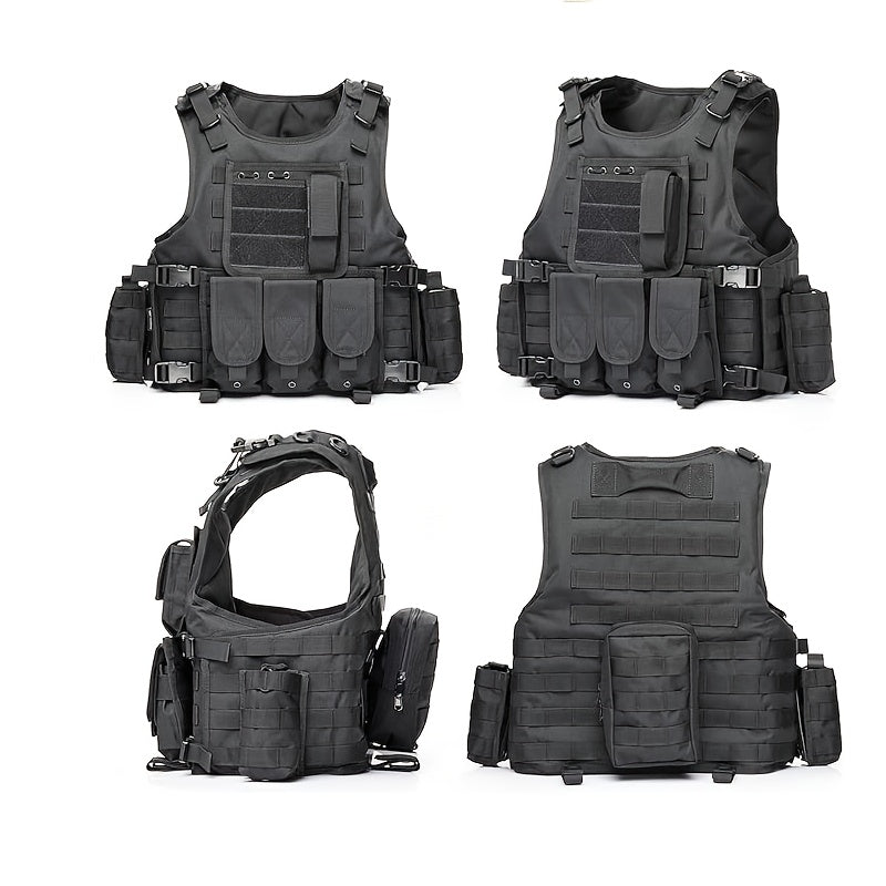 Tactical Outdoor Training Vest for Men Women – Lightweight Protective Hiking Vest with Multi-Pocket Design, Breathable & Adjustable