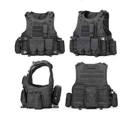 Tactical Outdoor Training Vest for Men Women – Lightweight Protective Hiking Vest with Multi-Pocket Design, Breathable & Adjustable