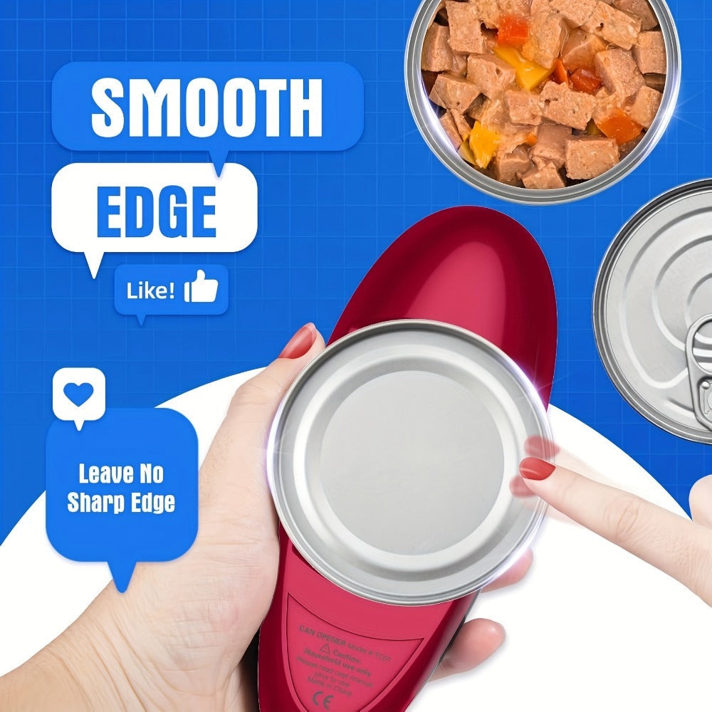 Electric Can Opener One Touch – Hands Free for Seniors & Arthritis, Kitchen & Camping Gift