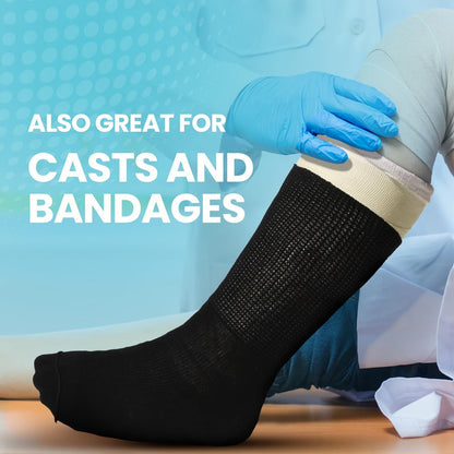 Extra Wide Socks for Swollen Feet 6 Pairs Stretch to 30 Inch Non-Binding Seamless Loose Fit for Entryways, Bedrooms and Living Spaces